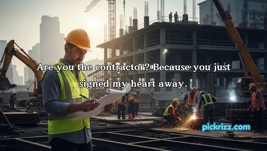 Construction Pick Up Lines