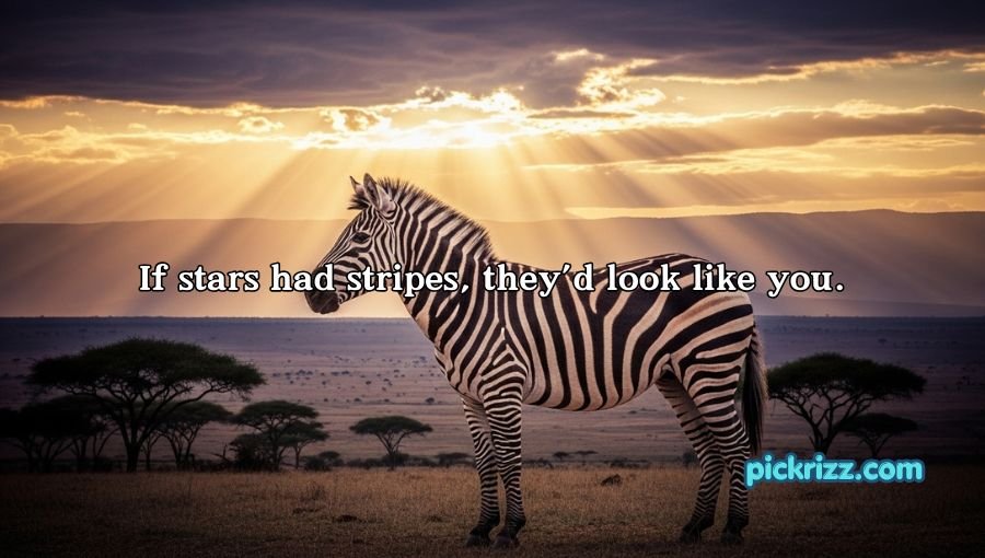 Zebra Pickup Lines