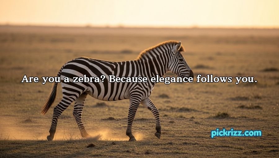 Zebra Pickup Lines