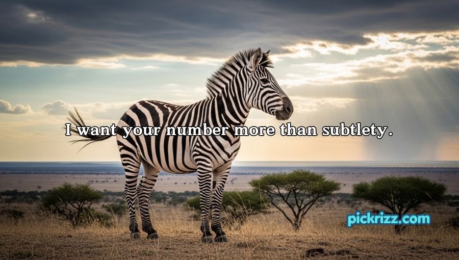 Zebra Pickup Lines