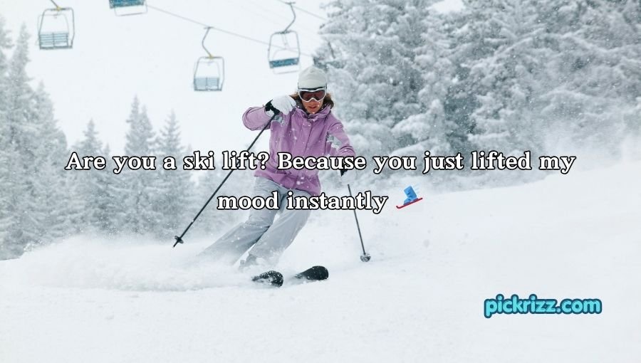 skiing pick up lines