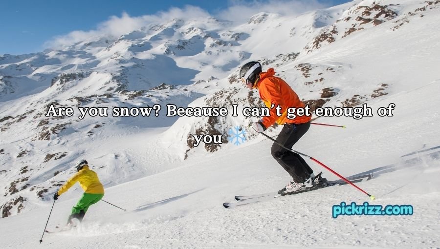 skiing pick up lines