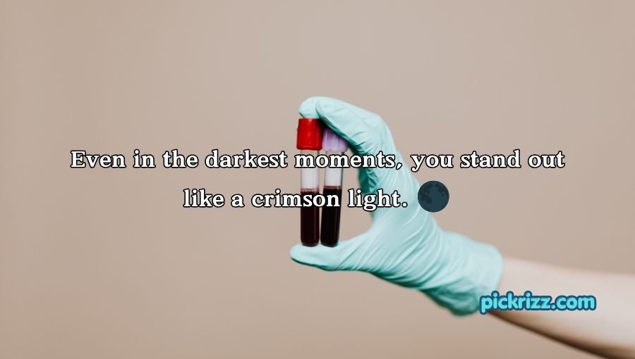 Blood Pick Up Lines
