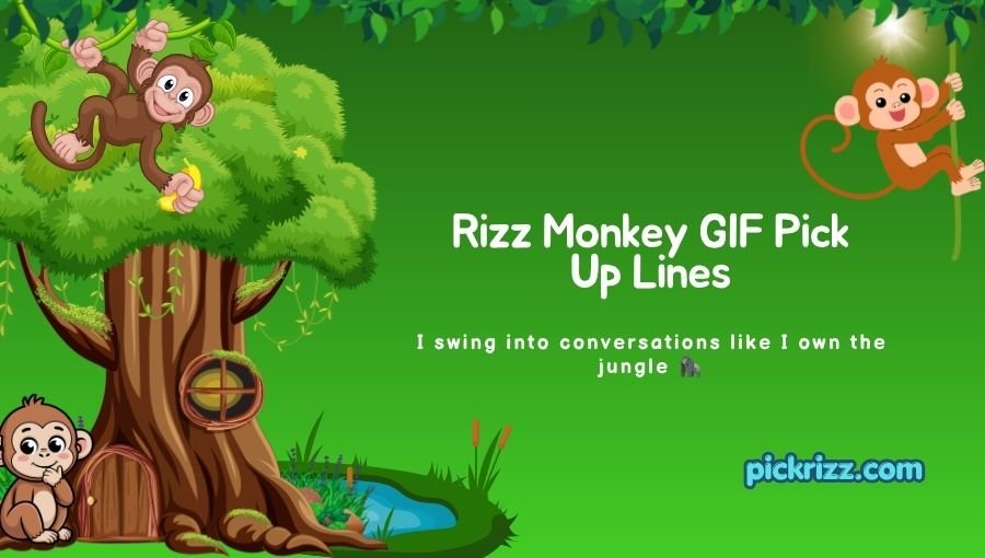 Rizz Monkey GIF Pick Up Lines